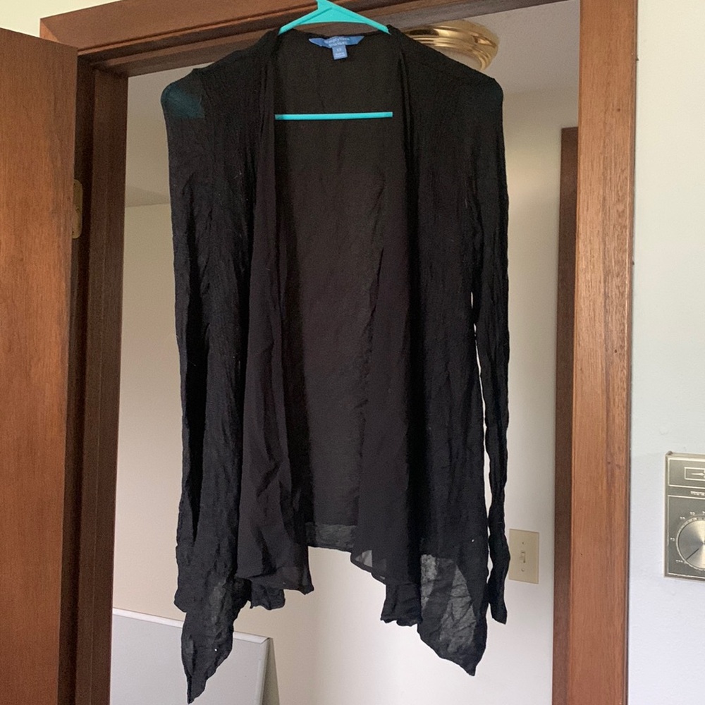 Short black cardi